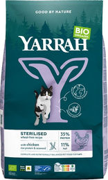 Yarrah Bio Adult Trockenfutter für sterilisierte Katzen mit Huhn und Fisch MSC weizenfrei 2 kg - 2 kg – Bild 1 von 5