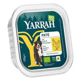 Yarrah Bio Hund Nassfutter Paté Huhn Getreidefrei 12 x 150 g - 12 x 150 g – Bild 1 von 3