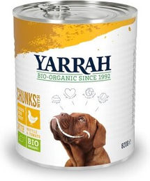 Yarrah Bio Hundefutter Adult Huhn und Rind Stückchen in Sauce 6x820 g - 6 x 820 g – Bild 1 von 3