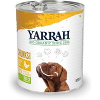 Produktbild von Yarrah Bio Hundefutter Adult Huhn und Rind Stückchen in Sauce 6x820 g - 6 x 820 g