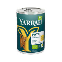 Produktbild von Yarrah Bio Hundefutter Paté Huhn mit Spirulina und Meeresalgen Adult 12 x 400 g