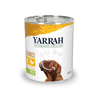 Produktbild von Yarrah Bio Hundefutter Stückchen Huhn Brennessel Tomate 6 x 820 g