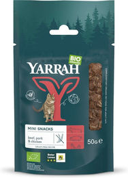 Yarrah Bio Katzen Leckerli Mini Snacks mit Rind Schwein und Huhn getreidefrei 50 g – Bild 1 von 5