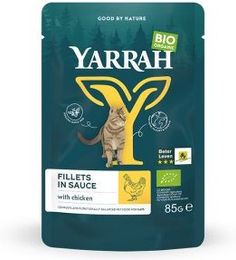 Yarrah Bio Katzen Nassfutter Huhn Filets in Soße 14x85g - 14 x 85 g – Bild 1 von 2