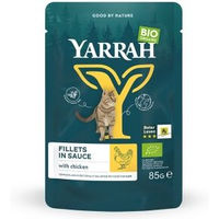 Produktbild von Yarrah Bio Katzen Nassfutter Huhn Filets in Soße 14x85g - 14 x 85 g