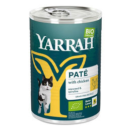 Produktbild von YARRAH Bio Katzen Nassfutter Huhn Paté Getreidefrei 400g - 400 g