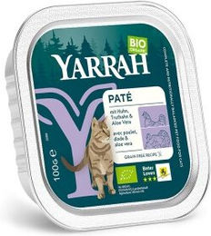 Yarrah Bio Katzenfutter Adult Stückchen in Soße Huhn und Truthahn 16x100 g - 16 x 100 g – Bild 1 von 1