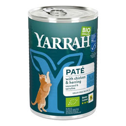 Yarrah Bio Katzenfutter Fisch Paté 6er Pack 6 x 400g - 400 g – Bild 1 von 2