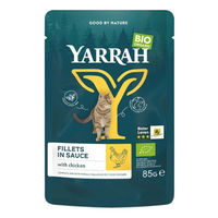 Produktbild von Yarrah Bio Katzenfutter Huhn Filets in Sauce 14 x 85 g - 14 x 85 g