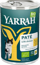 Yarrah Bio Katzenfutter Paté Huhn Adult 12 x 400 g – Bild 1 von 5