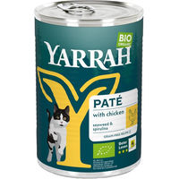 Produktbild von Yarrah Bio Katzenfutter Paté Huhn Adult 12 x 400 g