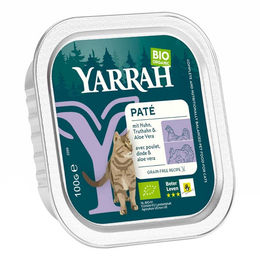 Yarrah Bio Katzenfutter Paté Huhn und Truthahn getreidefrei 16 x 100 g - 100 g – Bild 1 von 8