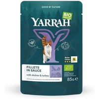 Produktbild von Yarrah Bio Katzenfutter Truthahn Filets in Soße 14x85g - 14 x 85 g