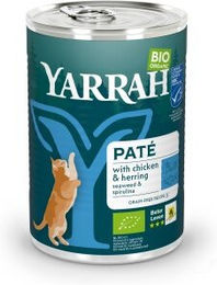 Yarrah Bio Pastete Adult mit Hering, Fisch und Huhn, getreidefrei, 12x400 g - 12 x 400 g – Bild 1 von 2