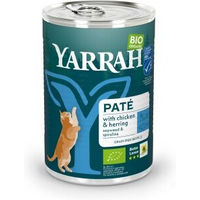 Produktbild von Yarrah Bio Pastete Adult mit Hering, Fisch und Huhn, getreidefrei, 12x400 g - 12 x 400 g