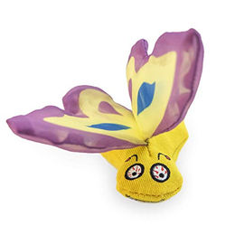 YEOWWW Butterfly Katzenspielzeug aus Plüsch mit Bio-Katzenminze in Lila - 200 g – Bild 1 von 4