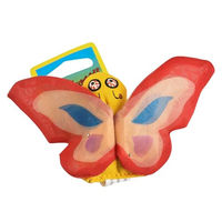 Produktbild von YEOWWW Butterfly Red Katzenspielzeug aus Plüsch mit Bio Katzenminze, 200 g - 200 g