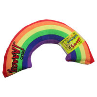 Produktbild von Yeowww! DuckyWorld Katzenspielzeug Regenbogen mit Bio Katzenminze Blatt und Blüte 4er Pack