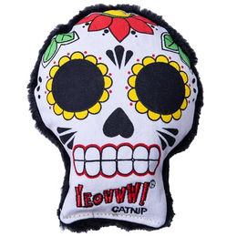Yeowww! Katzenspielzeug La CAT-rina Totenkopf aus Plüsch mit Bio-Catnip in Schwarz - 42,5 g – Bild 1 von 3
