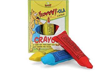 YEOWWW Ola Crayons Katzenspielzeug mit Bio-Katzenminze aus Stoff 400 g – Bild 1 von 4