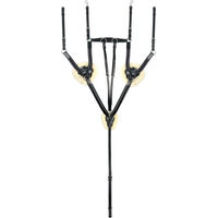 Produktbild von York 5-Punkte Comfort Jagdhalsband für Pferde aus Leder in Schwarz