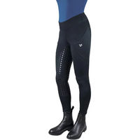 Produktbild von York Alaska Reithleggings für Damen mit Vollgrip Winter Schwarz