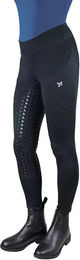 Produktbild von York Alaska Reithleggings für Damen mit Vollgrip Winter Schwarz Größe 36