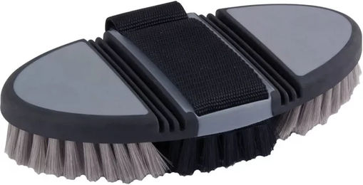 Produktbild von York Axel Flexible Pferdebürste Grau Schwarz