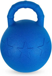 Produktbild von York Ball mit Griff für Pferde aus Gummi Blau