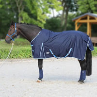 Produktbild von York Demi Outdoor-Decke für Pferde aus Polyester Blau 125 cm