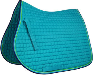 Produktbild von York Dressursattelpad für Pferde aus Polyester in Blau oder Türkis