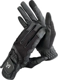 Produktbild von York Electra Reithandschuhe Unisex aus Polyamid Schwarz Grau Größe M