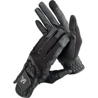 Produktbild von York Electra Reithandschuhe Unisex aus Polyamid Schwarz Grau Größe S