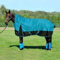 Produktbild von York Eskimo Outdoor-Pferdedecke aus Polyester in Blau und Türkis