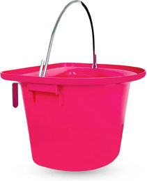 Produktbild von York Futtereimer aus Kunststoff mit Griff in Rosa für Pferde