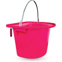 Produktbild von York Futtereimer aus Kunststoff mit Griff in Rosa für Pferde