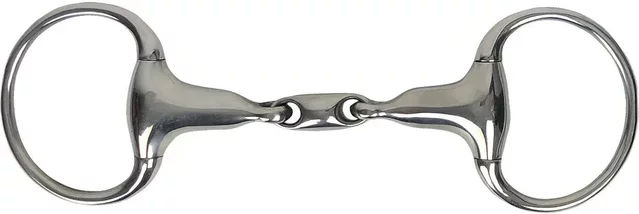 Produktbild von York Gebiss für Pferde Doppelt gebrochenes Einzelstück hohl und geölt in Silber