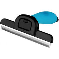 Produktbild von York Grooming-Bürste aus Edelstahl in Blau