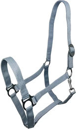 York Harmony Pferdehalfter Full aus Edelstahl in Grau und Blau – Bild 1 von 1