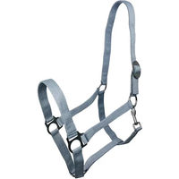 Produktbild von York Harmony Pferdehalfter für Ponys aus Edelstahl in Grau und Blau
