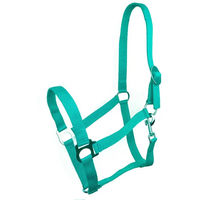 Produktbild von York Harmony Pferdehalfter für Ponys aus Nylon in Blau und Türkis