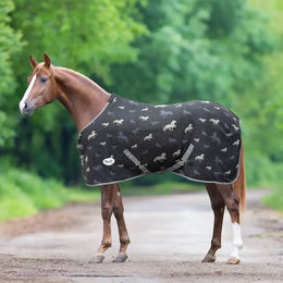 Produktbild von York Ismena Fleecedecke für Pferde aus Polyester in Grau und Schwarz