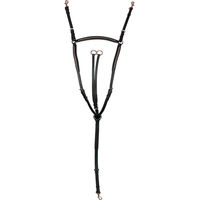 Produktbild von York Jagdhalsband für Pferde aus Leder in Schwarz Größe M