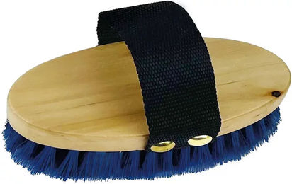 Produktbild von York Kama Pferdebürste aus Holz in Blau