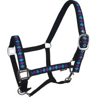 Produktbild von York Kimi Pferdehalfter aus Nylon für Ponys in Schwarz oder Bunt