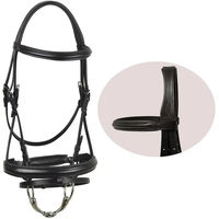 Produktbild von York Livia II Reittrense für Pferde aus Leder in Schwarz mit silbernen Beschlägen