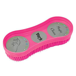 York Magic Clean Pferdebürste aus Kunststoff in Rosa – Bild 1 von 1