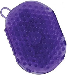 Produktbild von York Massagehandschuh für Pferde aus Silikon in Lila