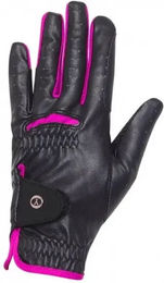 York Nevada Reithandschuhe aus Kunstleder Schwarz Unisex Größe S – Bild 1 von 1