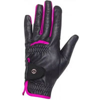 Produktbild von York Nevada Reithandschuhe aus Kunstleder Schwarz Unisex Größe S
